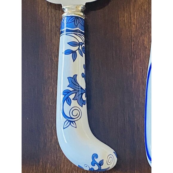 Sheffield Set Of 3 Cake And Cheese Cutters Servers 2 Marked Sheffield 1 Unmarked - Picture 9 of 9